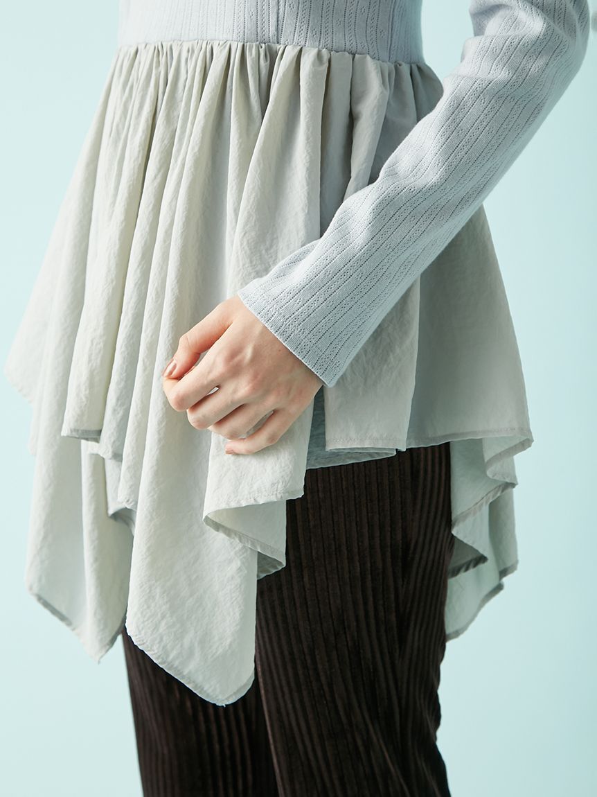 LILY BROWN「カーデセットペプラムトップス」|Tシャツ・カットソー|