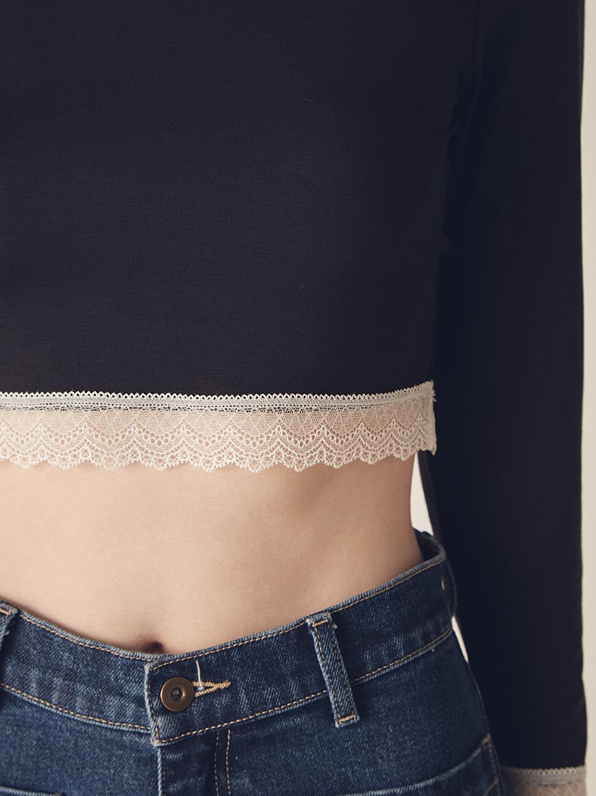 LILY BROWN Lingerie「【LILY BROWN Lingerie】メルティヒートクルーネック（吸湿発熱機能付）」|Tシャツ・カットソー|