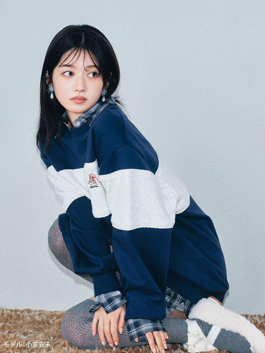 LILY BROWN「Lily Bearチェックオーバーシャツ」|シャツ・ブラウス|