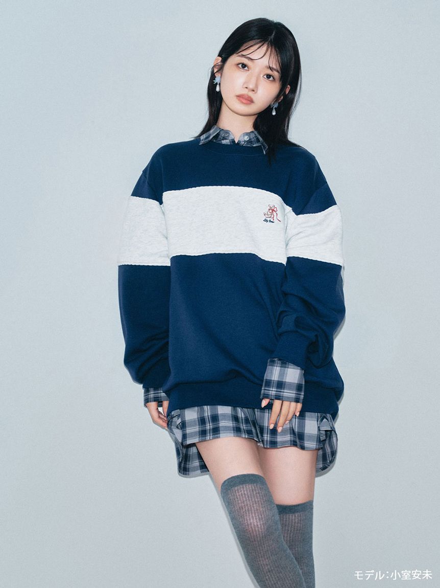 LILY BROWN「Lily Bearチェックオーバーシャツ」|シャツ・ブラウス|