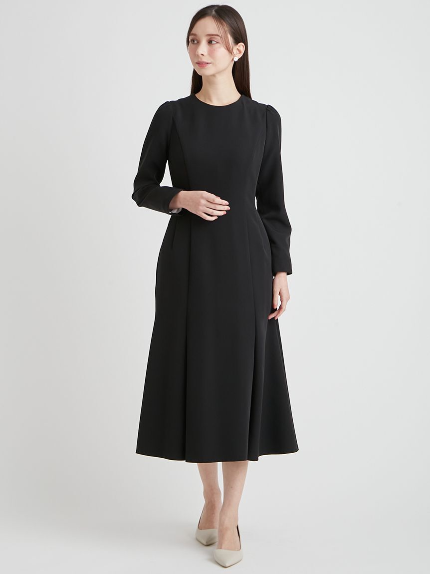 CELFORD「【洗える】刺繍レース付きマーメイドワンピース」|ワンピース|