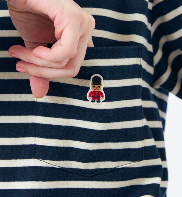 MACKINTOSH PHILOSOPHY「バッキンガムベア ボーダーポケットロンT」|Tシャツ・カットソー|