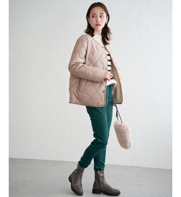 ikka「2WAYボアキルトブルゾン」|ブルゾン・スタジャン|