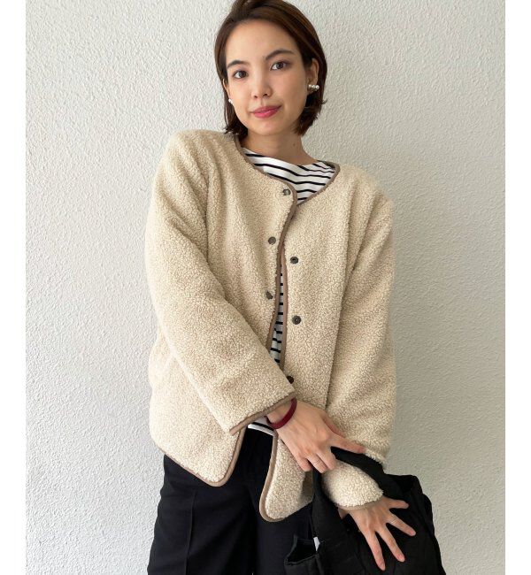 ikka「2WAYボアキルトブルゾン」|ブルゾン・スタジャン|