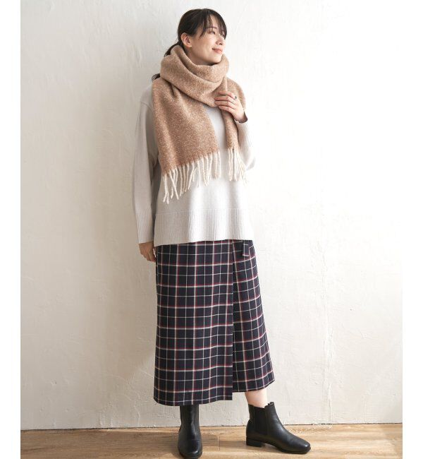 ikka「バルキーMIXマフラー」|マフラー|