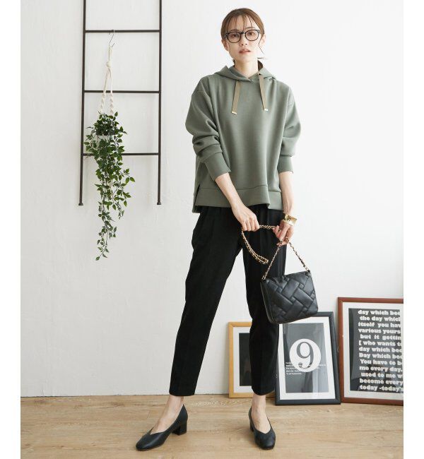 ikka「ダンボールニットフードＰＫ」|パーカー|