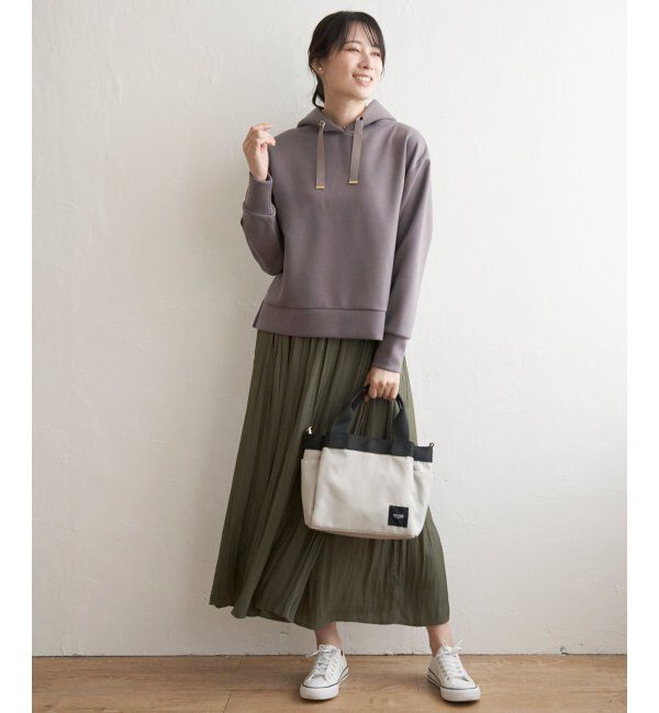 ikka「ダンボールニットフードＰＫ」|パーカー|