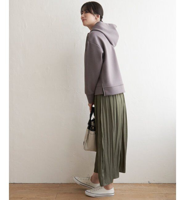 ikka「ダンボールニットフードＰＫ」|パーカー|