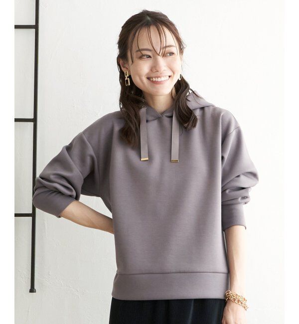 ikka「ダンボールニットフードＰＫ」|パーカー|