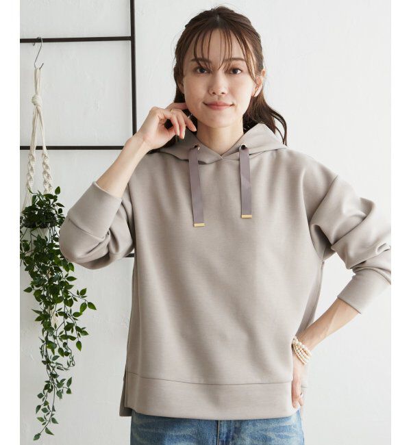 ikka「ダンボールニットフードＰＫ」|パーカー|