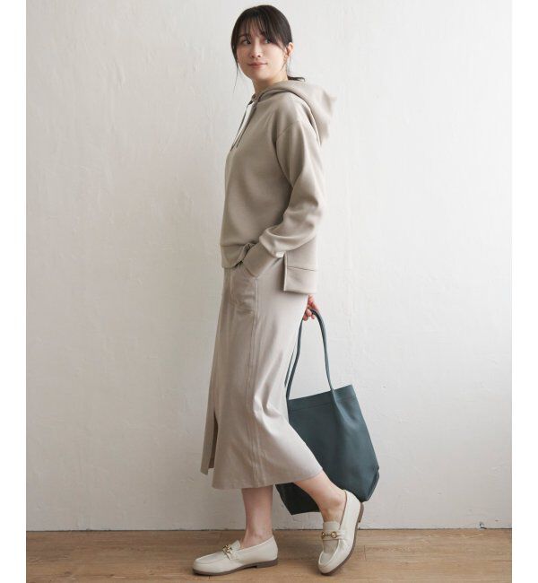 ikka「ダンボールニットフードＰＫ」|パーカー|