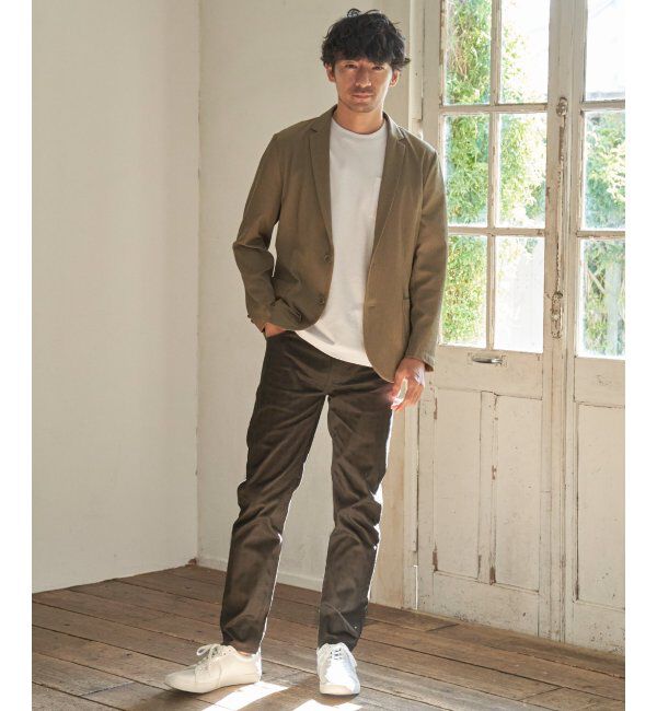 IKKA LOUNGE「ポンチクルーネックジャケットTシャツ」|Tシャツ・カットソー|