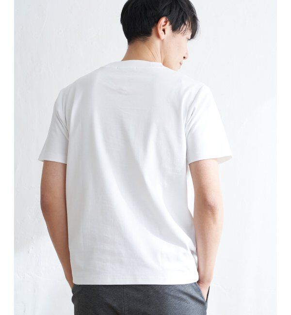 IKKA LOUNGE「ポンチクルーネックジャケットTシャツ」|Tシャツ・カットソー|