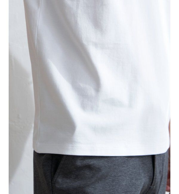 IKKA LOUNGE「ポンチクルーネックジャケットTシャツ」|Tシャツ・カットソー|