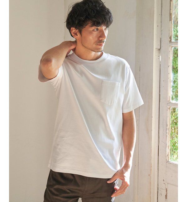 IKKA LOUNGE「ポンチクルーネックジャケットTシャツ」|Tシャツ・カットソー|