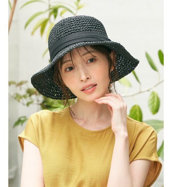 ikka「雑材こま編みハット」|その他|