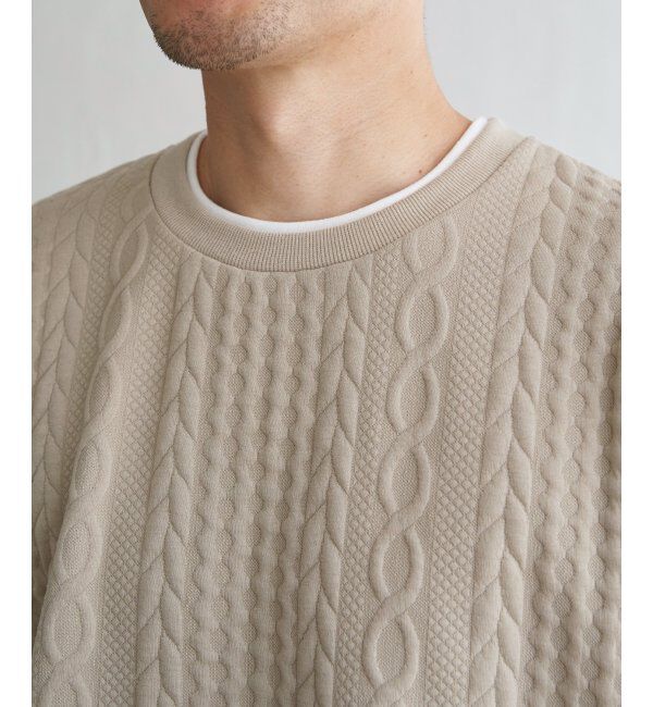 ikka「フクレジャガードフェイクベストロンT」|Tシャツ・カットソー|