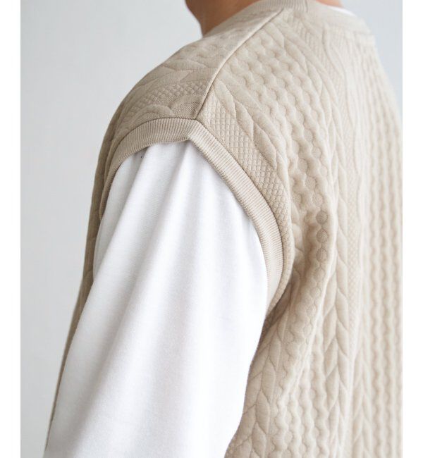 ikka「フクレジャガードフェイクベストロンT」|Tシャツ・カットソー|