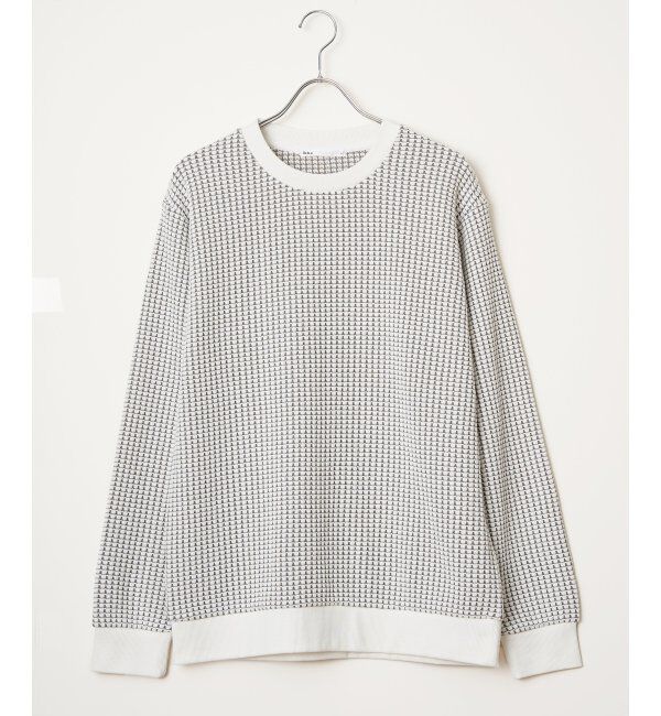 ikka「ビッグワッフルクルーネックプルオーバー」|パーカー|