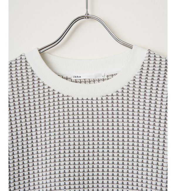 ikka「ビッグワッフルクルーネックプルオーバー」|パーカー|