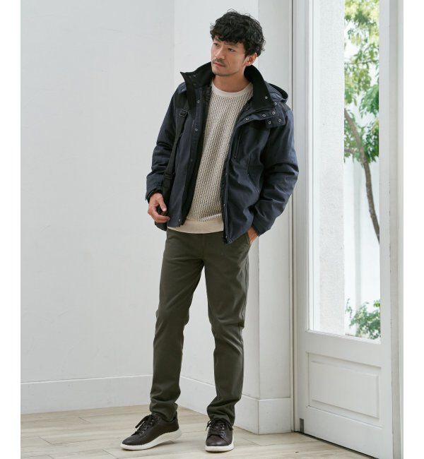 ikka「ビッグワッフルクルーネックプルオーバー」|パーカー|