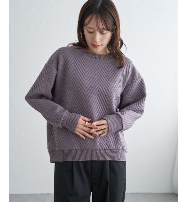 ikka「フクレ幾何ジャガードプルオーバー」|その他|