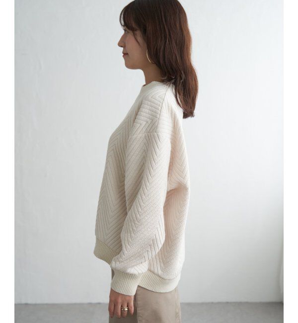 ikka「フクレ幾何ジャガードプルオーバー」|その他|