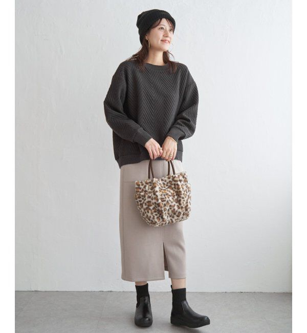 ikka「フクレ幾何ジャガードプルオーバー」|その他|