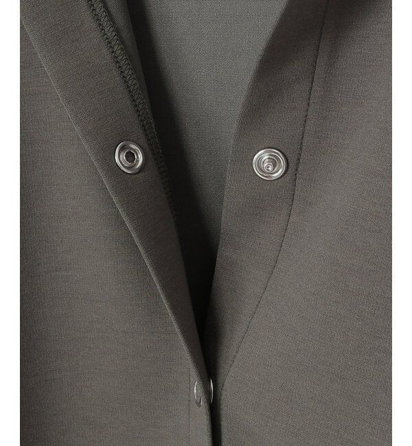 ikka「【洗濯機で洗える】ダンボールニットノーカラーカーディガン」|カーディガン|