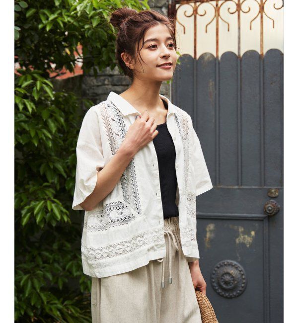 Lbc with Life「コットンUSAランダムテレコタンク 23」|キャミソール|