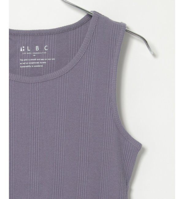 Lbc with Life「コットンUSAランダムテレコタンク 23」|キャミソール|