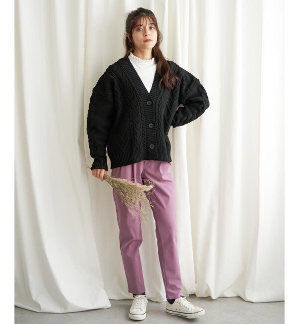 Lbc with Life「ケーブルボリュームカーディガン」|カーディガン|