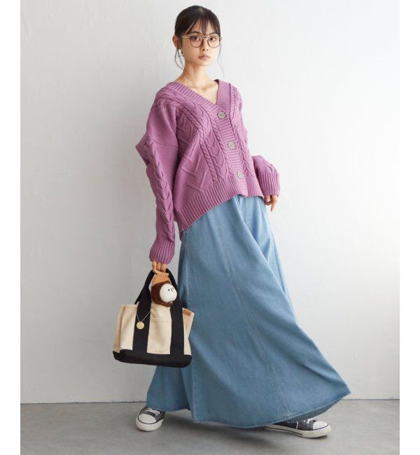 Lbc with Life「ケーブルボリュームカーディガン」|カーディガン|