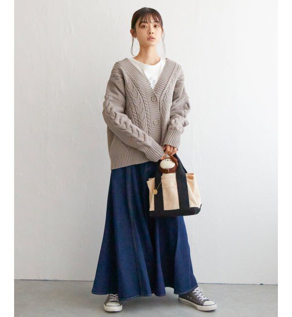 Lbc with Life「ケーブルボリュームカーディガン」|カーディガン|