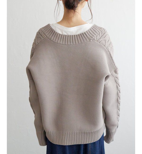 Lbc with Life「ケーブルボリュームカーディガン」|カーディガン|