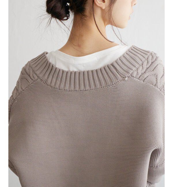 Lbc with Life「ケーブルボリュームカーディガン」|カーディガン|