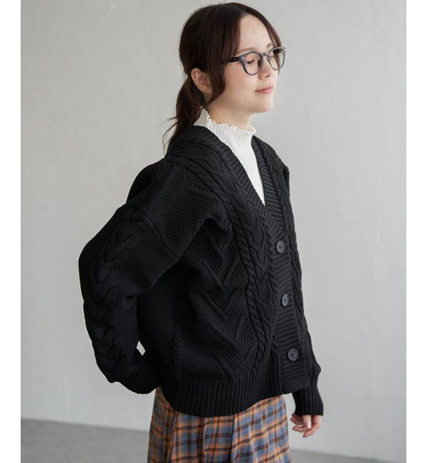 Lbc with Life「ケーブルボリュームカーディガン」|カーディガン|
