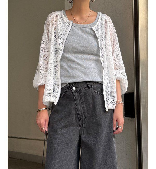 Lbc with Life「レースジップ6分ブルゾン」|ブルゾン・スタジャン|