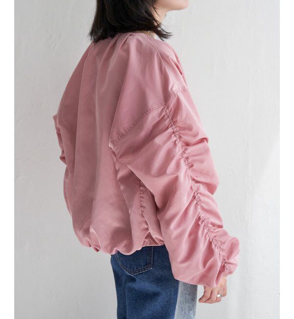 VENCE share style「袖ギャザーブルゾン」|ブルゾン・スタジャン|