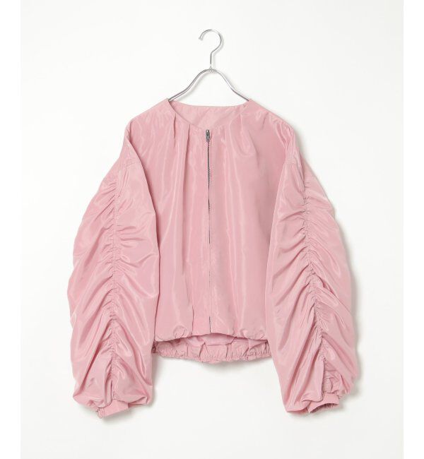 VENCE share style「袖ギャザーブルゾン」|ブルゾン・スタジャン|