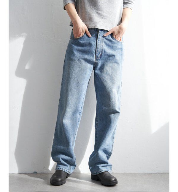 VENCE share style「12ozデニムローライズパンツ」|デニム|
