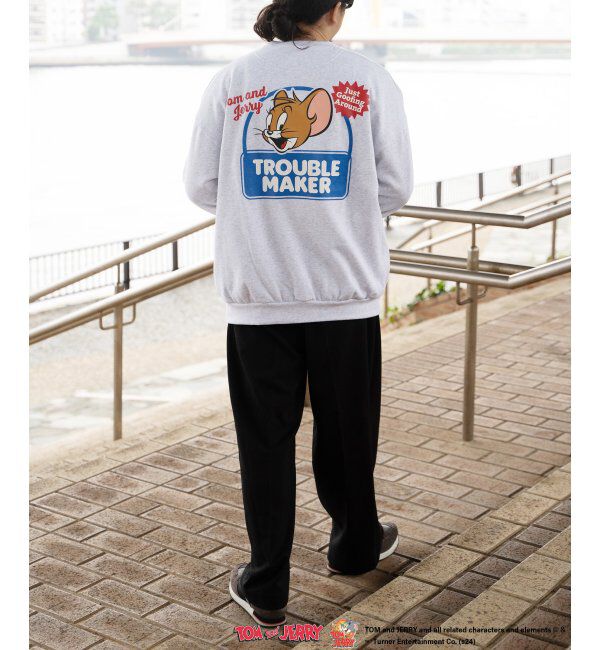 VENCE share style「TOM and JERRY トムとジェリー クルーネックスウェット」|スウェット・ジャージ|