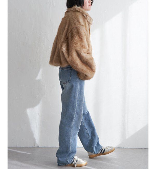 VENCE share style「フェイクファーショート丈ブルゾン」|ブルゾン・スタジャン|