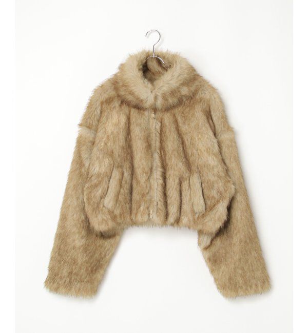 VENCE share style「フェイクファーショート丈ブルゾン」|ブルゾン・スタジャン|