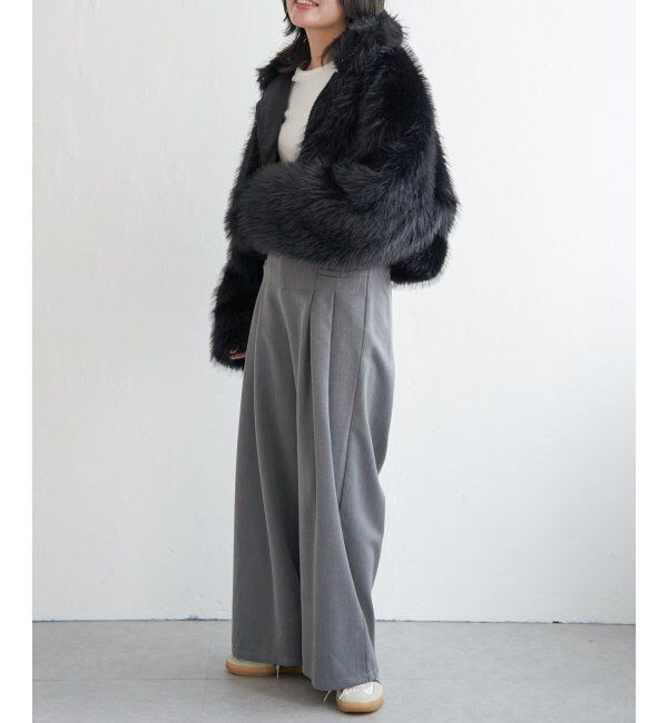 VENCE share style「フェイクファーショート丈ブルゾン」|ブルゾン・スタジャン|