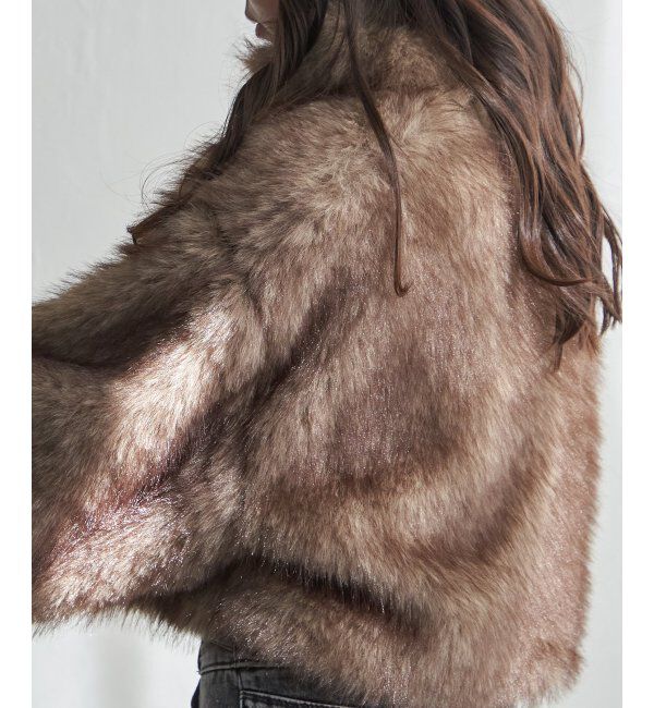 VENCE share style「フェイクファーショート丈ブルゾン」|ブルゾン・スタジャン|