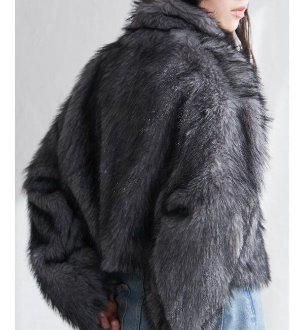 VENCE share style「フェイクファーショート丈ブルゾン」|ブルゾン・スタジャン|