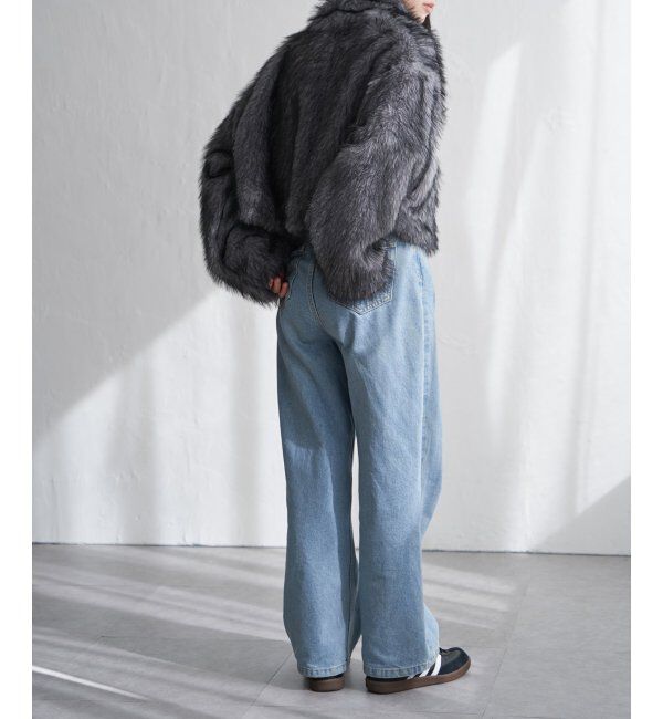 VENCE share style「フェイクファーショート丈ブルゾン」|ブルゾン・スタジャン|