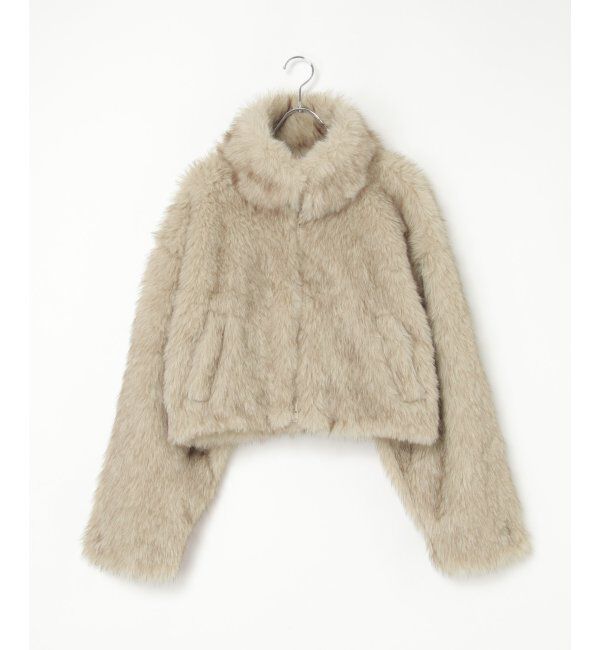 VENCE share style「フェイクファーショート丈ブルゾン」|ブルゾン・スタジャン|