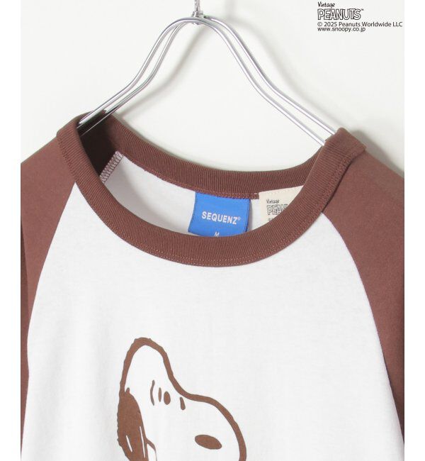 VENCE share style「PEANUTS ピーナッツ SNOOPY スヌーピー TP ビンテージラグランTシャツ」|Tシャツ・カットソー|
